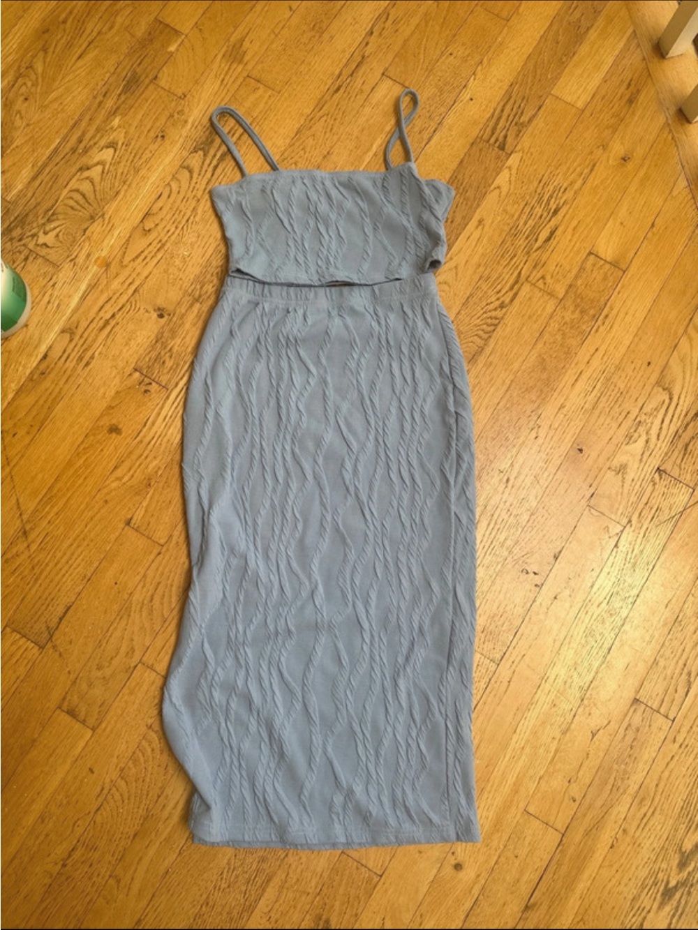 Light Blue Textured 2 piece set - Women
